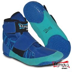 Wrestling Shoes Olympus JUNIOR Velcro Blue
