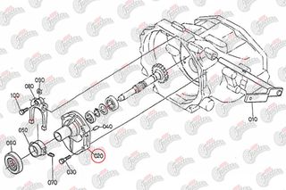 Βάση μπριζντιρέκ δίσκου Kubota: 34050-21100-thumb-1