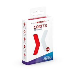 Ultimate Guard Cortex Sleeves Japanese Size Red (60)-thumb-0