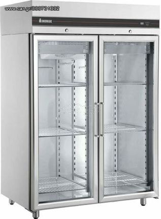 ΠΡΟΣΦΟΡΑ!!! CEP2144/GL/WH Ψυγείο Θάλαμος Συντήρησης με 2 Κρυστάλλινες Πόρτες με Ρόδες Συντήρησης 144x91x212cm