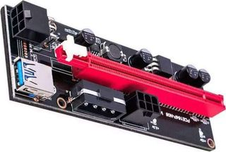 PCI-E Riser 009S 1X 16x Extender PCI E USB Riser Dual 6 Pin For BTC Miner USB 3.0