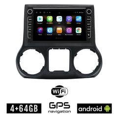JEEP WRANGLER (2011-2017) Android οθόνη αυτοκίνητου 4GB με GPS WI-FI (ηχοσύστημα αφής 8" ιντσών OEM Youtube Playstore MP3 USB Radio Bluetooth Mirrorlink εργοστασιακή, 4x60W, Navi)