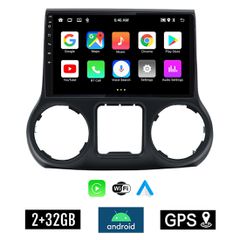 KIROSIWA 2+32GB JEEP WRANGLER (2011-2017) Android οθόνη αυτοκίνητου 2GB με GPS WI-FI (ηχοσύστημα αφής 10" ιντσών OEM Youtube Playstore MP3 USB Radio Bluetooth Mirrorlink εργοστασιακή, 4x60W, AUX)