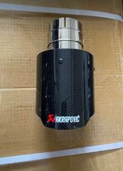 ΜΠΟΥΚΑ AKRAPOVIC CARBON ΓΥΑΛΙΣΤΕΡΗ Φ89 - KARALOIZOS exhaust 