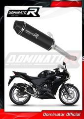 Dominator Εξάτμιση Τελικό HP3 Black S.Steel/Carbon End Honda CBR 250 R 2011 - 2013 Με Σιγαστήρα