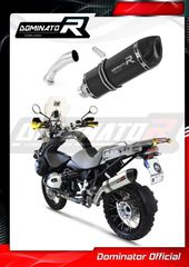 Dominator Εξάτμιση Τελικό HP1 Black S.Steel/Carbon End BMW R 1200 GS/Adventure 2010 - 2012 Με Σιγαστήρα