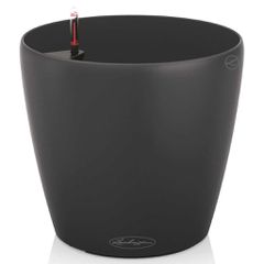 LECHUZA Γλάστρα Σκούρο Γκρι Classico Color 28 ALL-IN-ONE