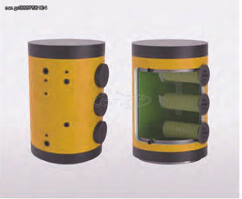 Thermostahl TLE-2 3000 Boiler Λεβητοστασίου Έτοιμο Φλαντζωτό με 2 Εναλλάκτες 5,4 Φ620