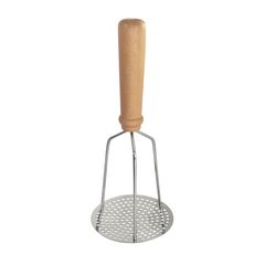 Πολτοποιητής INOX με ξύλινη λαβή, φ9.6x23cm, σειρά Bonne Graine, Louis Tellier