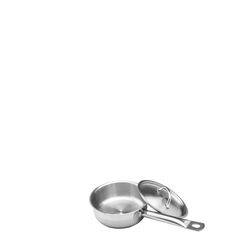 Κατσαρόλα INOX βαθιά, με καπάκι & 1 χερούλι, φ18xΥ11cm, (3Lt)