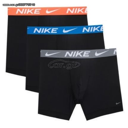 Nike Ανδρικά Μποξεράκια Μαύρα με Σχέδια 3Pack (0000KE1156-9SN)
