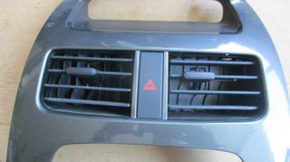 Πρόσοψη κονσόλας (Carbon fiber look) με κεντρικούς αεραγωγούς και alarm από Chevrolet Spark 2010-2015-thumb-1