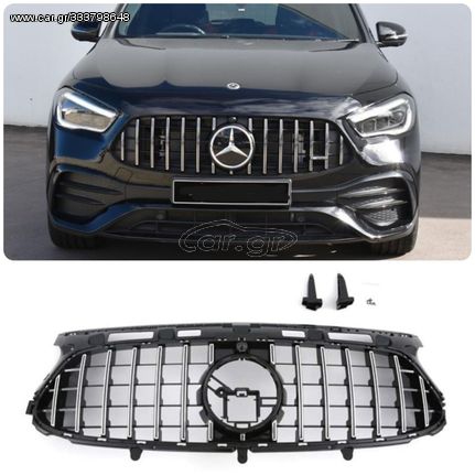 Μάσκα Εμπρός MERCEDES GLA Η247 (2020->>)GT Panamericana chrome/black design