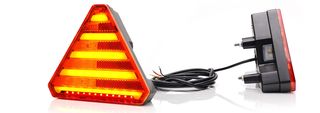 Σετ Τρίγωνα Πίσω Φανάρια LEDNEON 4 Λειτουργειών WAS 12V-24V