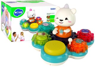 Interactive Educational Toddler Toy Playing Teddy Bear Gears