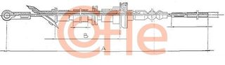 COFLE Ντίζα, μηχανισμός συμπλέκτη για FIAT Ritmo I Hatchback (138)