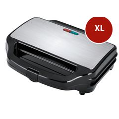 Telemax Ideakitchen XL Deli-Press Τοστιέρα για 2 Τοστ 900W Inox