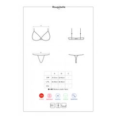 Obsessive Rougebelle Bra With Thong Red-thumb-5