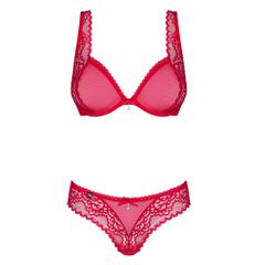 Obsessive Rougebelle Bra With Thong Red-thumb-4