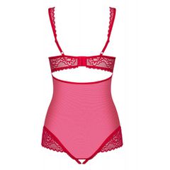 Obsessive Rougebelle Crotchless Teddy Red-thumb-3