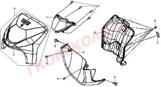 ΠΟΔΙΑ ΕΜΠΡΟΣΘΙΑ ΚΟΚΚΙΝΗ 64301-H3F-000-RT