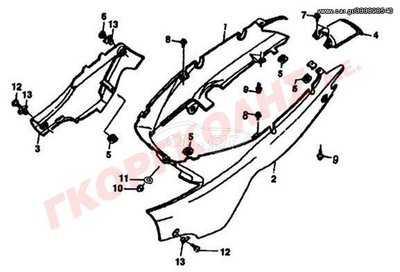 ΚΑΛΥΜΜΑ ΠΛΑΙΝΟ ΔΕΞΙ MAT BLACK VGB019-170462-QZ01