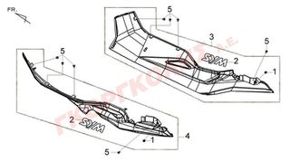 ΚΑΠΑΚΙ ΠΛΑΙΣΙΟΥ ΚΑΤΩ ΔΕΞΙΟ ΑΣΠΡΟ WH-300P 8352A-L4C-000-QU