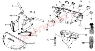 ΚΑΛΥΜΜΑ ΤΙΜΟΝΙΟΥ ΕΜΠΡΟΣΘΙΟ ΠΟΡΤΟΚΑΛΙ (RY-151CP) 5320G-T67-900-ZJ