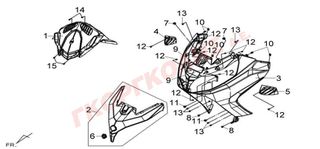 ΠΟΔΙΑ ΕΜΠΡΟΣΘΙΑ ΑΣΠΡΗ (WH-300P) 64301-L4A-000-QU