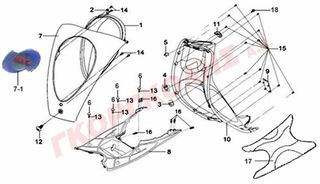 ΠΟΔΙΑ ΕΜΠΡΟΣΘΙΑ ΜΑΥΡΗ 64301-A7A-000-KV