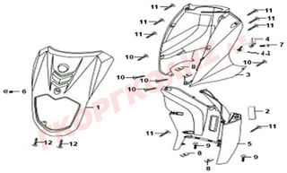 ΠΟΔΙΑ ΕΜΠΡΟΣΘΙΑ ΚΟΚΚΙΝΗ 64301-AAA-000-RD