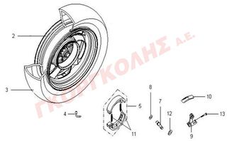 ΤΡΟΧΟΣ ΟΠΙΣΘΙΟΣ 42601-H3A-900-SH