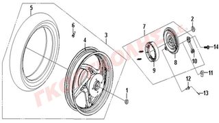 ΤΡΟΧΟΣ ΟΠΙΣΘΙΟΣ 42601-B9A-100