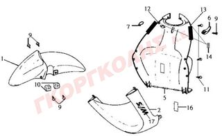 ΠΟΔΙΑ ΕΜΠΡΟΣΘΙΑ ΚΑΤΩ ΜΠΛΕ 61120-G22-000-BJ