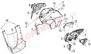 ΠΟΔΙΑ ΕΜΠΡΟΣΘΙΑ ΚΟΚΚΙΝΗ R-010CA 64301-LVA-000-RT