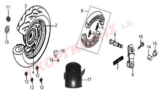 ΤΡΟΧΟΣ ΟΠΙΣΘΙΟΣ ΑΣΗΜΙ 42601-T5L-000-SH