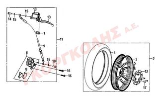 ΤΡΟΧΟΣ ΟΠΙΣΘΙΟΣ ΑΣΠΡΟΣ 42601-X3A-000-WA