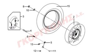 ΤΡΟΧΟΣ ΟΠΙΣΘΙΟΣ 42601-A5B-000-SH1