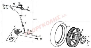 ΤΡΟΧΟΣ ΟΠΙΣΘΙΟΣ ΜΑΥΡΟΣ 42601-X3A-000