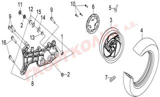 ΤΡΟΧΟΣ ΟΠΙΣΘΙΟΣ S-421S 42601-HTA-100