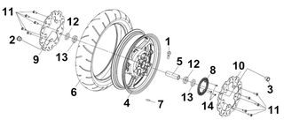 ΤΡΟΧΟΣ ΕΜΠΡΟΣΘΙΟΣ BK-7C 44601-TL1-000-JD