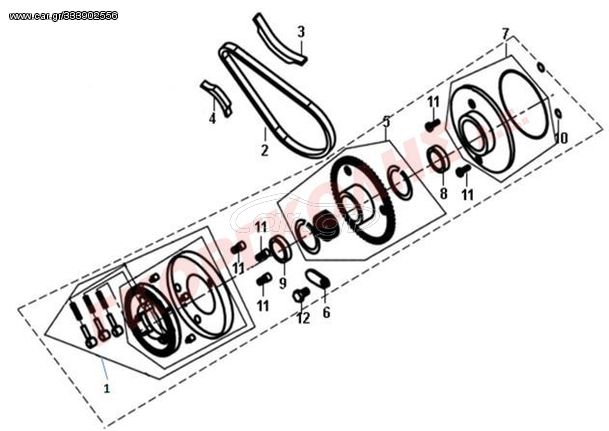 ΚΟΜΠΛΕΡ ΜΙΖΑΣ (ΜΠΙΛΙΟΦΟΡΟΣ) ΠΛΗΡΗΣ 2812A-A01-A00