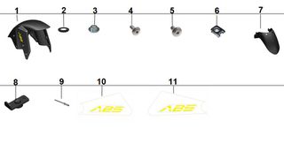 ΦΤΕΡΟ ΕΜΠΡΟΣΘΙΟ (deep grey-appliqued titanium gold -ABS) 4044201-306052