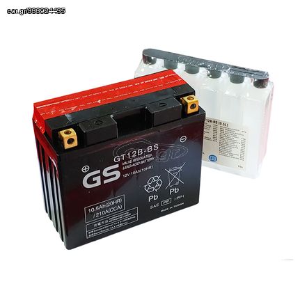 Μπαταρία GS AGM GT12B-BS(YT12B-BS) 12V 10Ah GT12B-BS