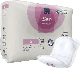 ABENA San Premium No2 Unisex Σερβιέτες Ακράτειας Κανονικής Ροής 3 σταγόνες 30 τεμάχια 1000021303