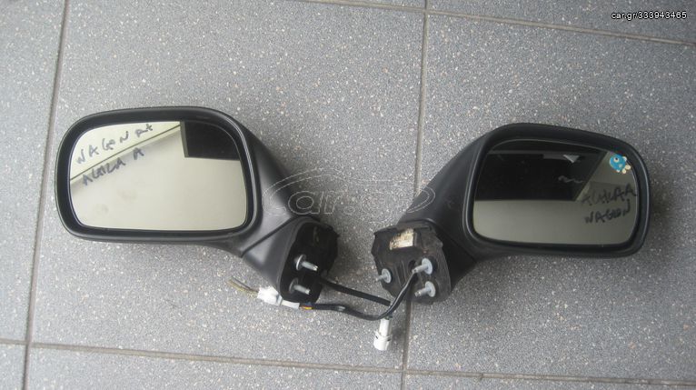 Ηλεκτρικοί καθρέπτες οδηγού-συνοδηγού, βαφόμενοι γνήσιοι μεταχειρισμένοι, από Suzuki Wagon R+, Opel Agila A 1999-2007