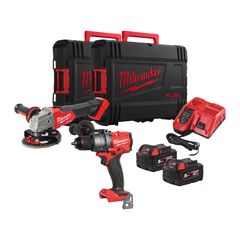 MILWAUKEE M18 FUEL FPP2E3-502X ΚΡΟΥΣΤΙΚΟ ΔΡΑΠΑΝΟΚΑΤΣΑΒΙΔΟ + ΓΩΝΙΑΚΟΣ ΤΡΟΧΟΣ 125 MM ( 4933492516 )