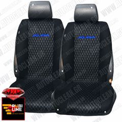 FORD KUGA ΠΛΑΤΟΚΑΘΙΣΜΑΤΑ ΤΕΧΝΟΔΕΡΜΑ RUBI ΜΑΥΡΟ ME  ΜΠΛΕ  ΚΕΝΤΗΜΑ KUGA ΣΕΤ 2ΤΜΧ