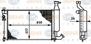 ΨΥΓ. 1.4-1.6-1.8 +/-AC (61x37,7x23)Μ/ΑΣΦ (VALEO CLASSIC) για CITROEN BERLINGO 96-02