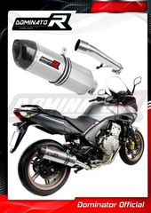 Dominator Εξάτμιση Τελικό HP1 S.Steel/Carbon End Honda CBF 600 2008 - 2013 Με Σιγαστήρα